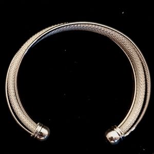NWOT Sterling Silver Mesh Design Cuff Bracelet — 925 — 28.5 g